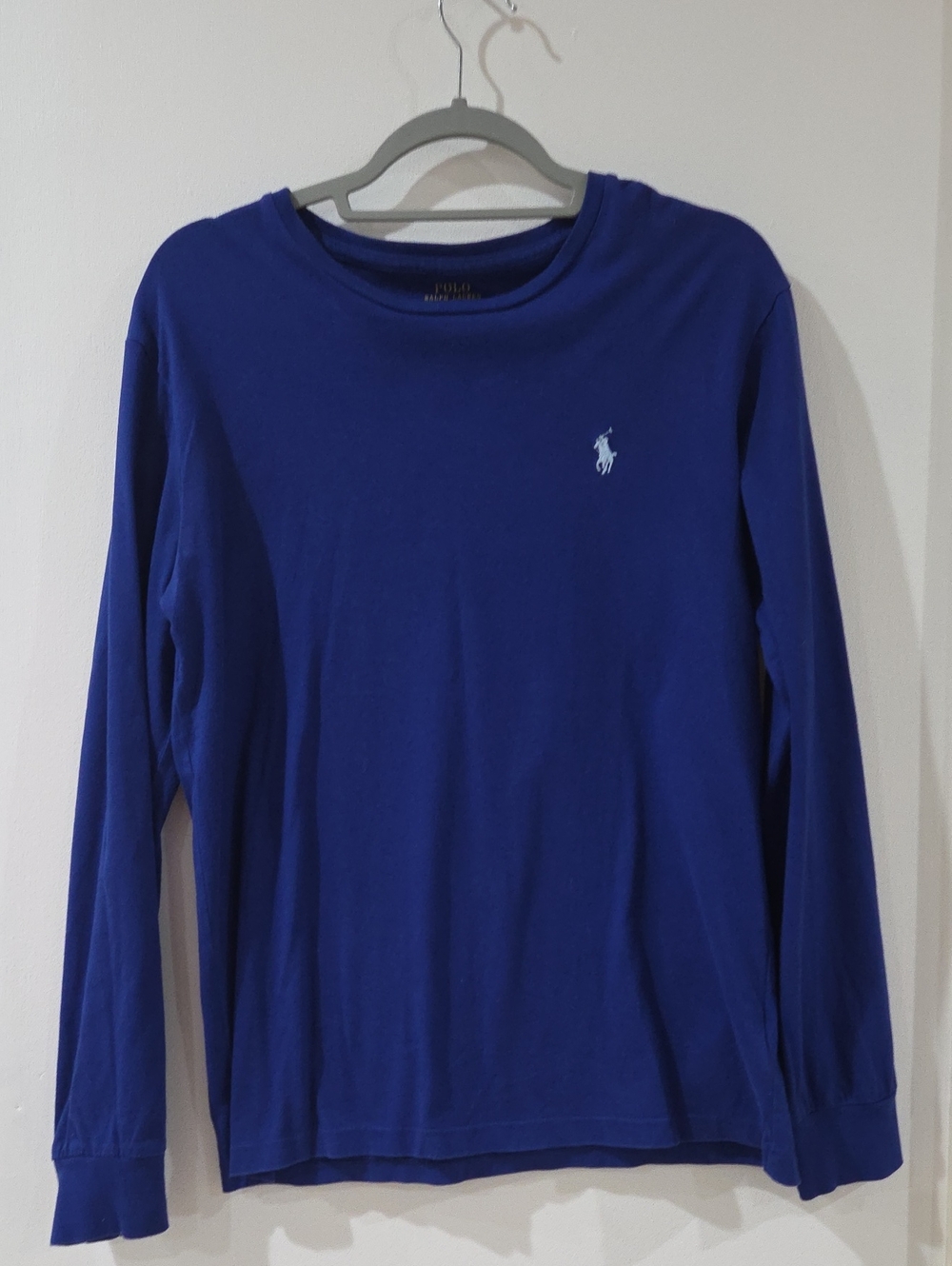 Polo by Ralph Lauren Mens Royal Blue Long-Sleeve Crew Tee